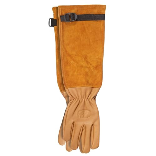 FELCO 705 Premium Punctiebestendige Lederen Handschoenen - Suède Gantlet Cut - Maat M