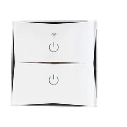 Doppelter WLAN-Wandschalter per Smartphone/App Weiß 7hSevenOn Home