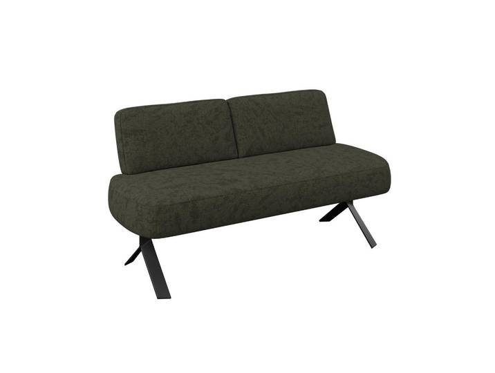Sitzbank grün mit Metallbeinen Ulmo B: 162 cm
