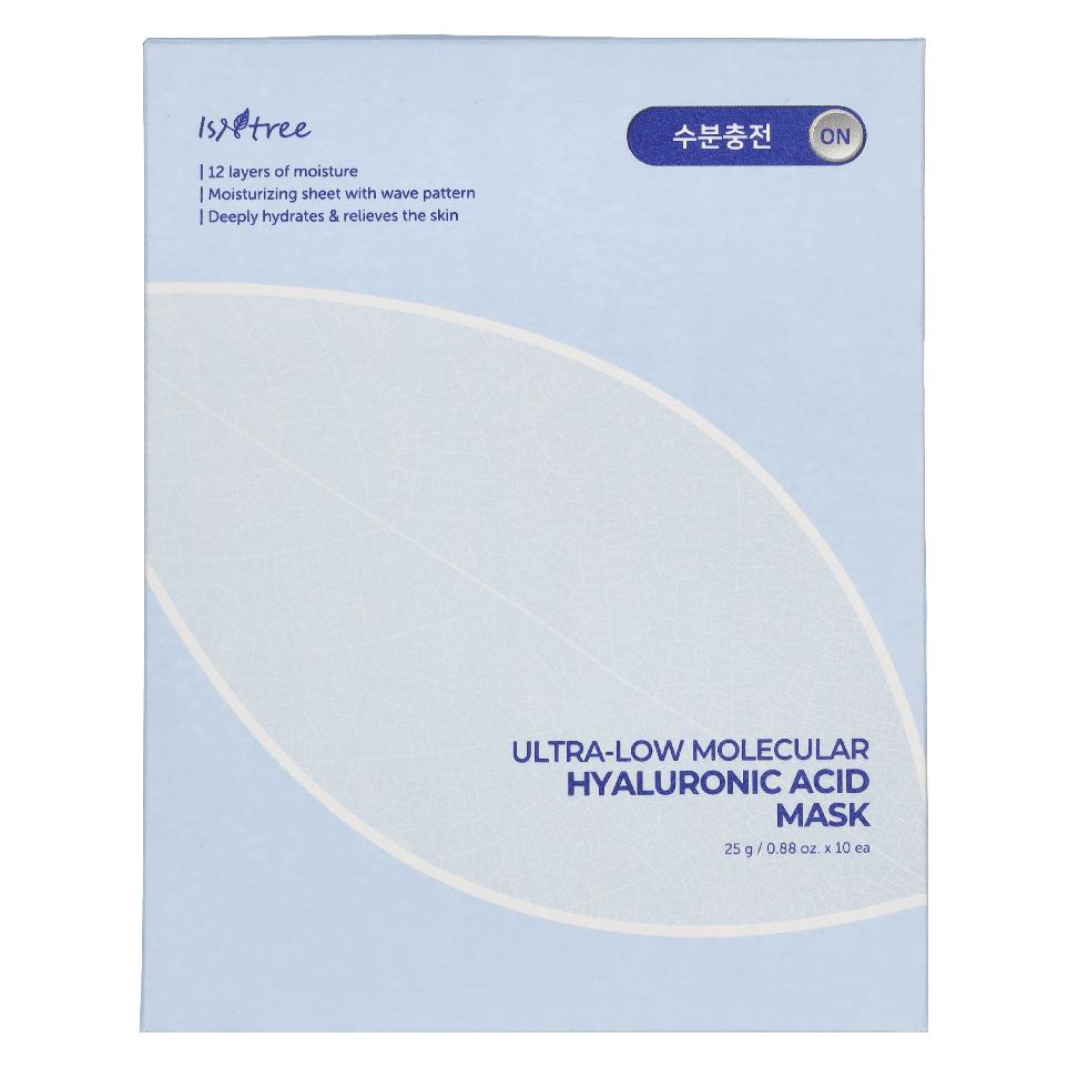 Isntree Ultra-Low Molecular Hyaluronic Acid Mask 10 Pack - 12 Layers of Moisture (250 g) (59849963)