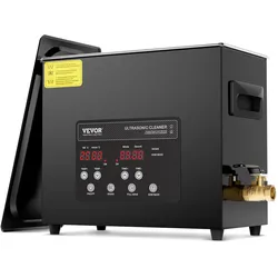 VEVOR 6 L Ultraschallreiniger 180 W digitales Ultraschallreinigungsgerät mit Schonmodus & verbesserter Entgasung, 40 kHz industrieller Schmuckreiniger mit Heizung & Timer, für Brillen Uhren
