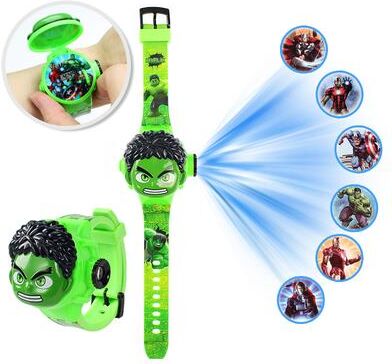 Modern Mode Marketplace Projection Kids Digital Watch Frozen Character School Gift hulk
