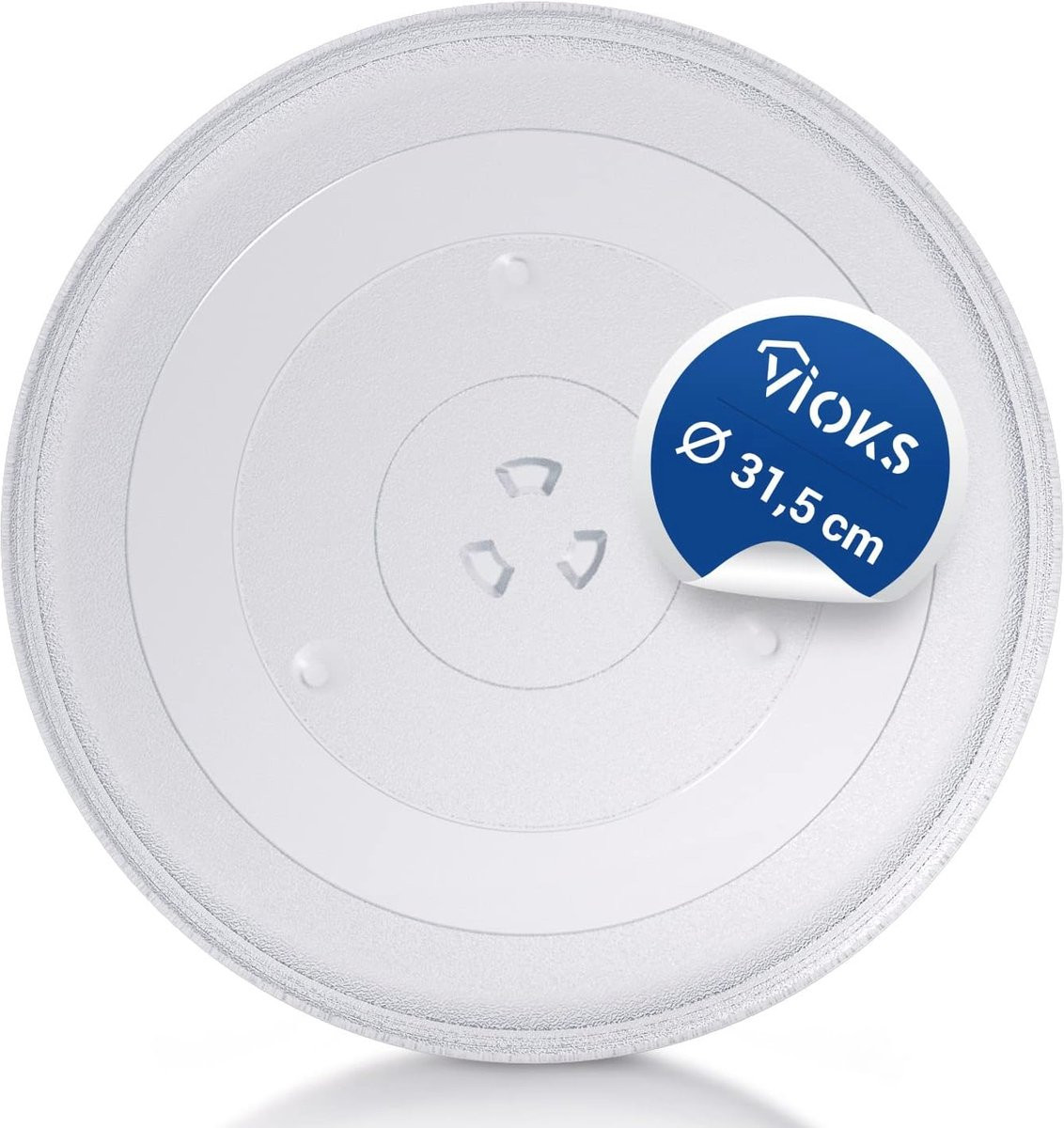 Draaiplateau voor magnetron - 31,5 cm - Glazen bord
