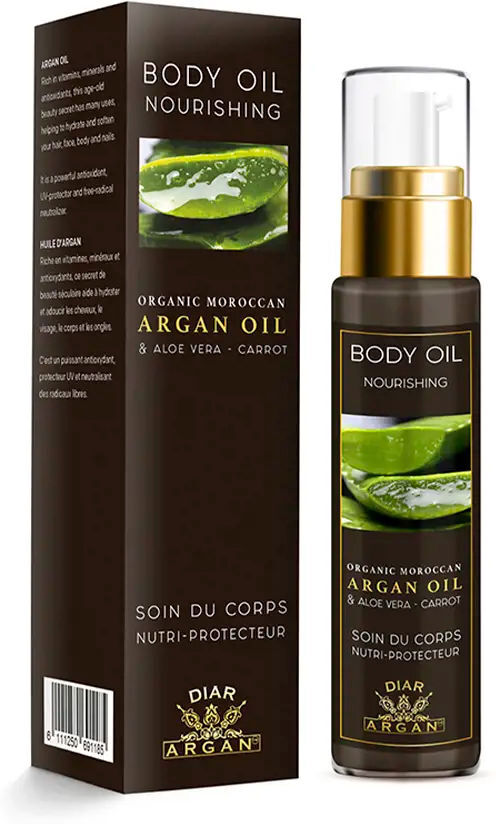 Diar Argan Olio Corpo Nutriente argan con aloe vera e carota 50 ml