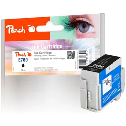 Peach, Druckerpatrone, Tinte Epson T7608, No760, matte blac (MBK)