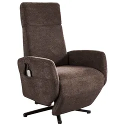 sit & more Sessel TV Morris Stoff Braun Espresso