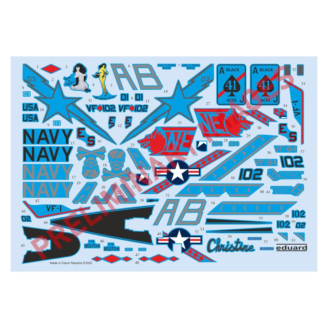 Eduard F-14A Desert Storm 1/48 (D48104)
