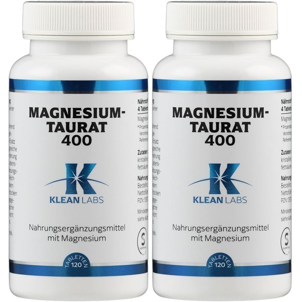Magnesiumtaurat 400 Klean Labs Tabletten 2x 2x120 St