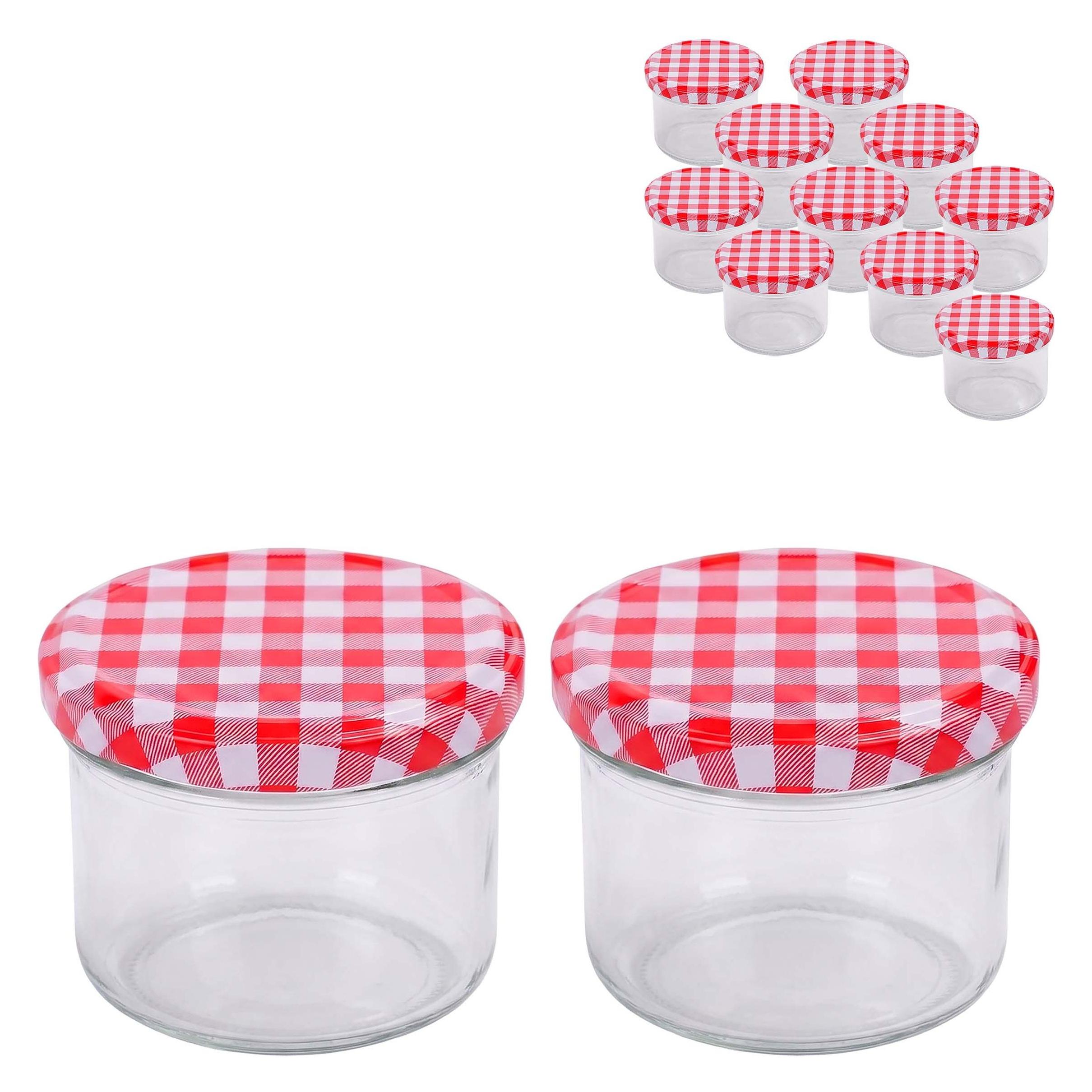 Relaxdays Einmachgläser-Set (12 Stk., 0.22 l) (4052025826932)