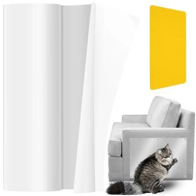 Uplift Essentials Self Adhesive Transparent Cat Scratch Furniture Protector Shield Self Adhesive Transparent Cat Scratch Furniture Protector Shield