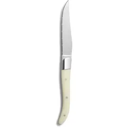 Comas Steakmesser ACR White 6er Set, Fleischmesser, Edelstahl, Acryl, Weiß, 22.5 cm, 7442