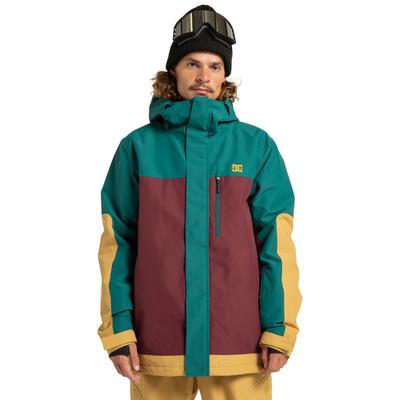 Snowboardjacke DC SHOES "Defiant 10K", Herren, Gr. M, bunt (windsor wine), Obermaterial: 100% Polyester., Jacken Snowboardjacke