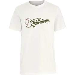 FJÄLLRÄVEN Archive Logo T-Shirt Herren | Gr. XL | weiß - weiß