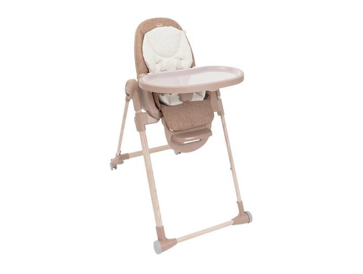 Chicco Hochstuhl Polly Armonia, Terracotta, Kunststoff, 57x79-104x90 cm, Fußstütze verstellbar, Essbrett abnehmbar, höhenverstellbar, zusammenklappbar, Bezug waschbar, Babymöbel & Kindermöbel, Babyzimmer, Hochstühle