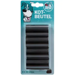 Lov&Ed Hundekotbeutel, 4x20 Stück - schwarz
