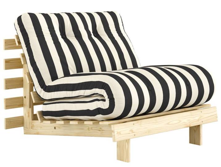 Schlafsofa Klappsofa ROOTS 90 cm Black-White von KARUP