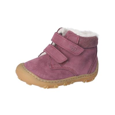 Lauflernschuh PEPINO "Pepino Stiefelette Leder/Textil", Baby, Gr. 21, lila (pflaume), Leder, Textil, Schuhe Lauflernschuh