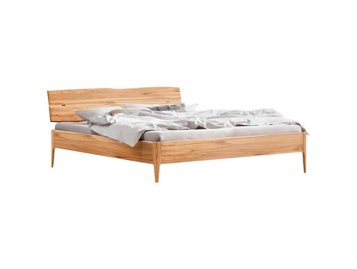 Hasena Bett, Buche, Holz, Wildkernbuche, massiv, Höhe ca. 22 cm, 160x200 cm, in verschiedenen Holzarten erhältlich, Größen erhältlich, Schlafzimmer, Betten, Doppelbetten