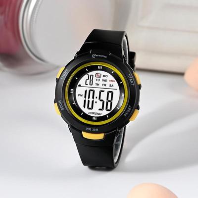 Everyday Crate MINGRUI Kids Digital Sport Watch 30M Waterproof Kids Watch With LED Backlight Alarm Stopwatch black