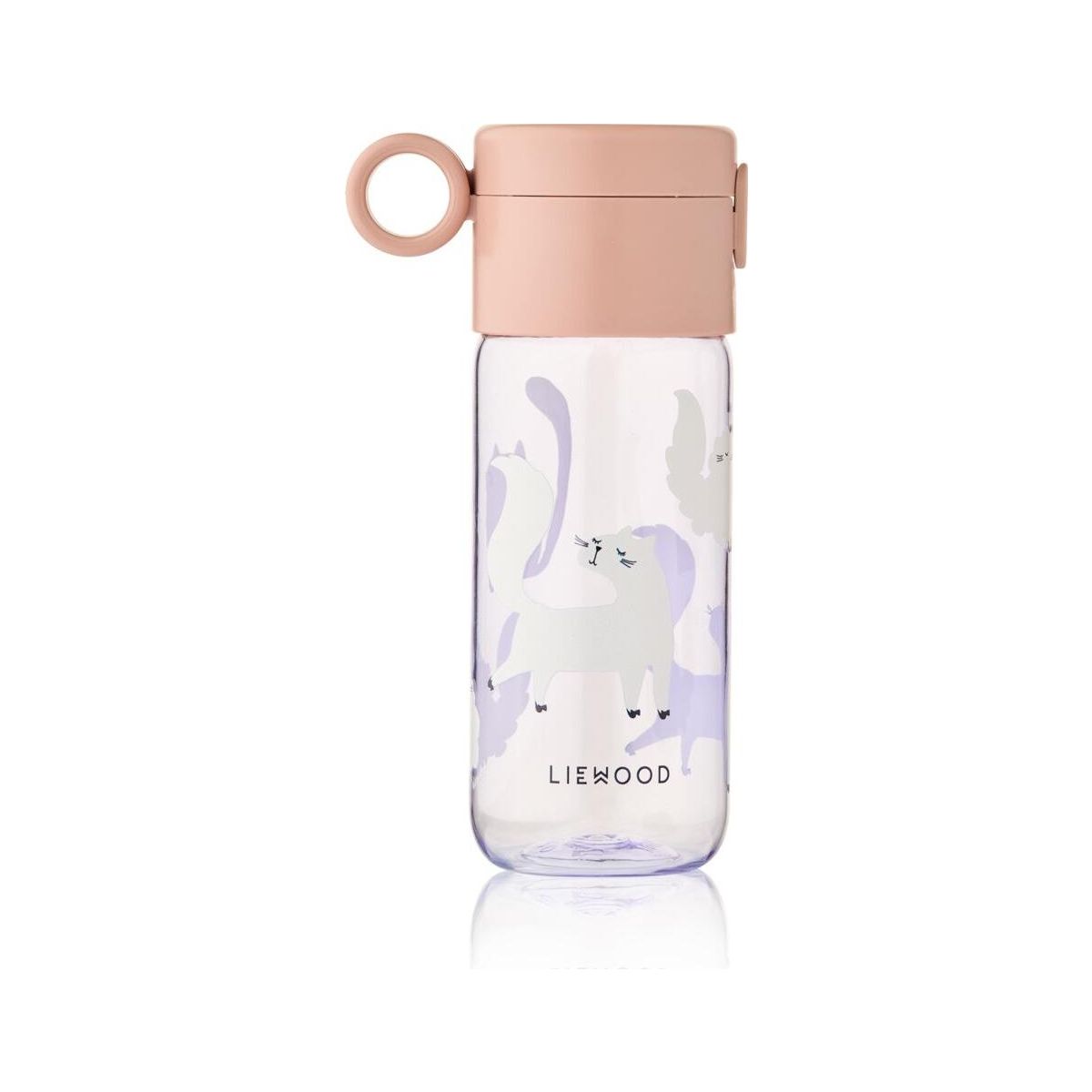 Liewood Clemence Tritan Bottle 350 ml cat / warm lilac (2781) ONE SIZE LW20622-2781-ONE SIZE-CU