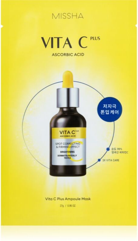 Missha Vita C Plus brightening sheet mask with vitamin C 27 g