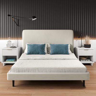 "Manhattan Comfort Granville 18"" Nightstand (1-Drawer) - Set of 2"