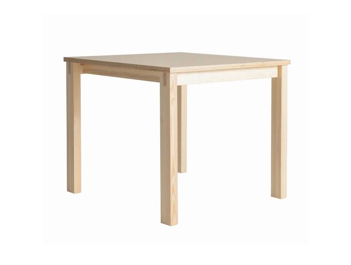 Vaarnii Table 016 Maasto Table Pin en huile-cire mat, 90×90×75 cm