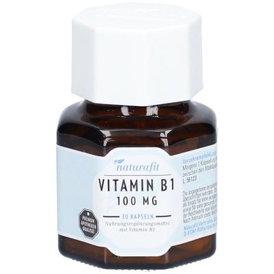 Naturafit Vitamin B1 100 mg Kapseln 30 St