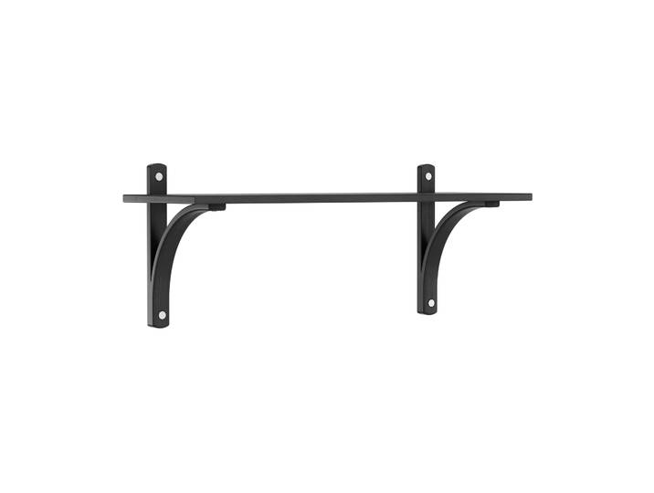 Swedese Étagère Levi à 1 plateau Frêne noirci-aluminium, 90 cm