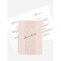 Menükarten Geburtstag selbst gestalten mit Spruch und Fotos im Onlinedesigner bei Meine-Kartenmanufaktur.de