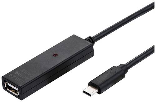 Value USB-Kabel 10.00m Schwarz 12.99.1112