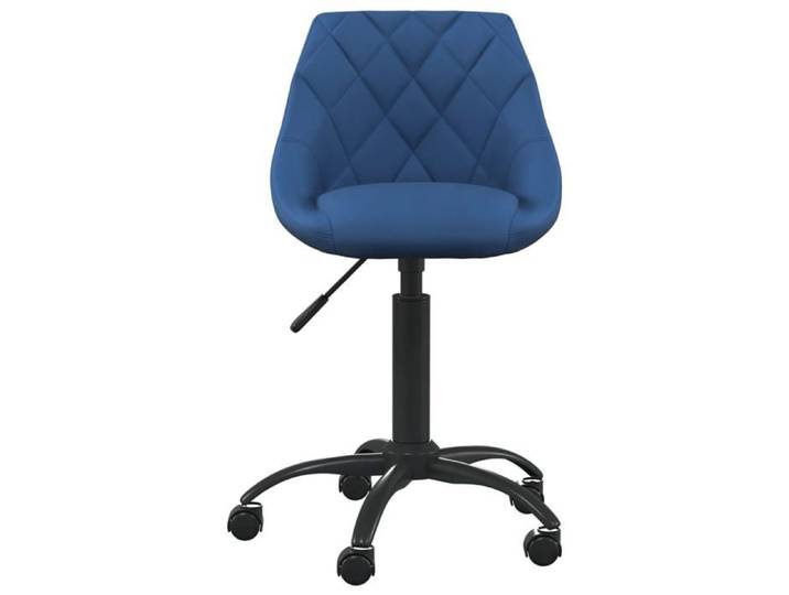 “Winter Sale TOP Chaise pivotante de bureau Bleu - Chaise de bureau Bleu Velours PRO27716