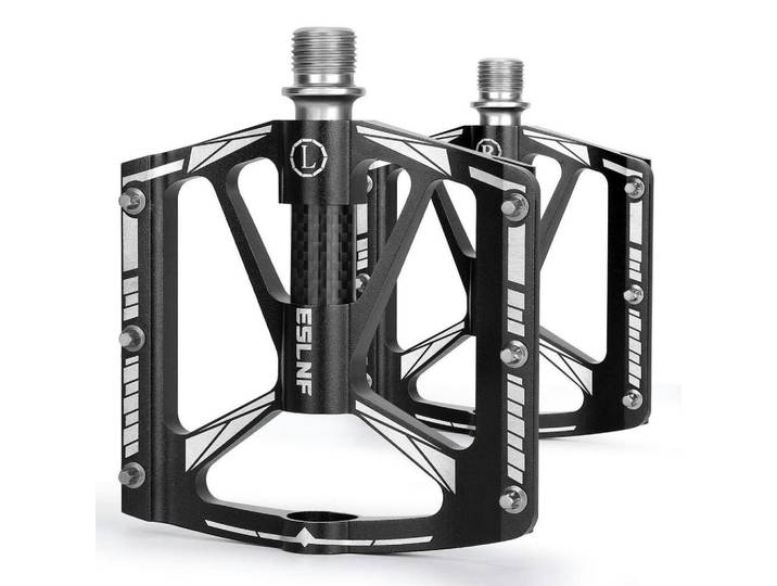 Fahrradpedale Set 9/16 Zoll CNC Aluminium Leichtbauweise Schwarz, Metall, 10x1.5x10.1 cm, Freizeit & Co, Sport & Fitness, Fahrräder, Fahrradzubehör