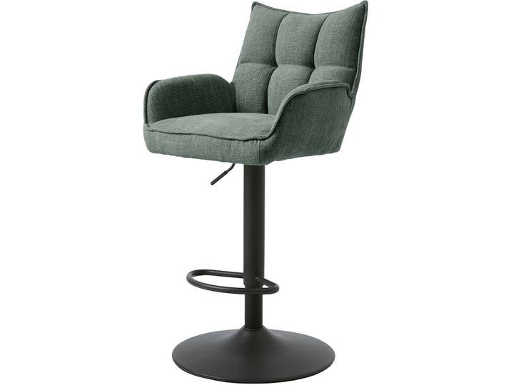 Barhocker 2er-Set Marie waldgrün Polyester H 53 cm