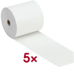 Franz Veit 5er-Pack Thermo-Kassenrollen 80 mm / 80 m weiß, 8 cm