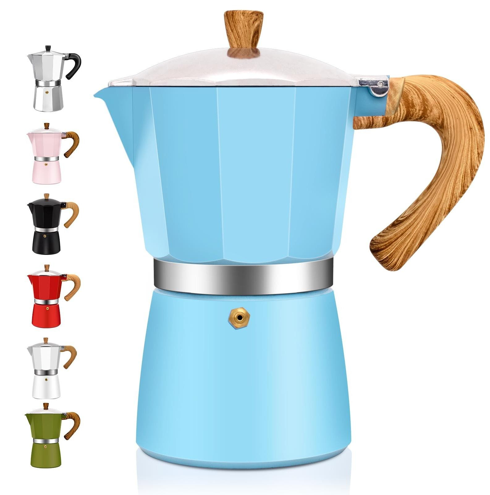 Solidchoice Aluminium Moka Pot Espresso Maker voor 12 koppen