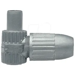 CKS 4 - IEC, Koaxstecker, Antennenstecker, gewinkelt, Guss