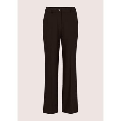 Bügelfaltenhose MADELEINE "Hose Weite Bügelfalten-Hose, 7/8-Länge", Damen, Gr. 34, Normalgrößen, braun, Modern, normal, Hosen