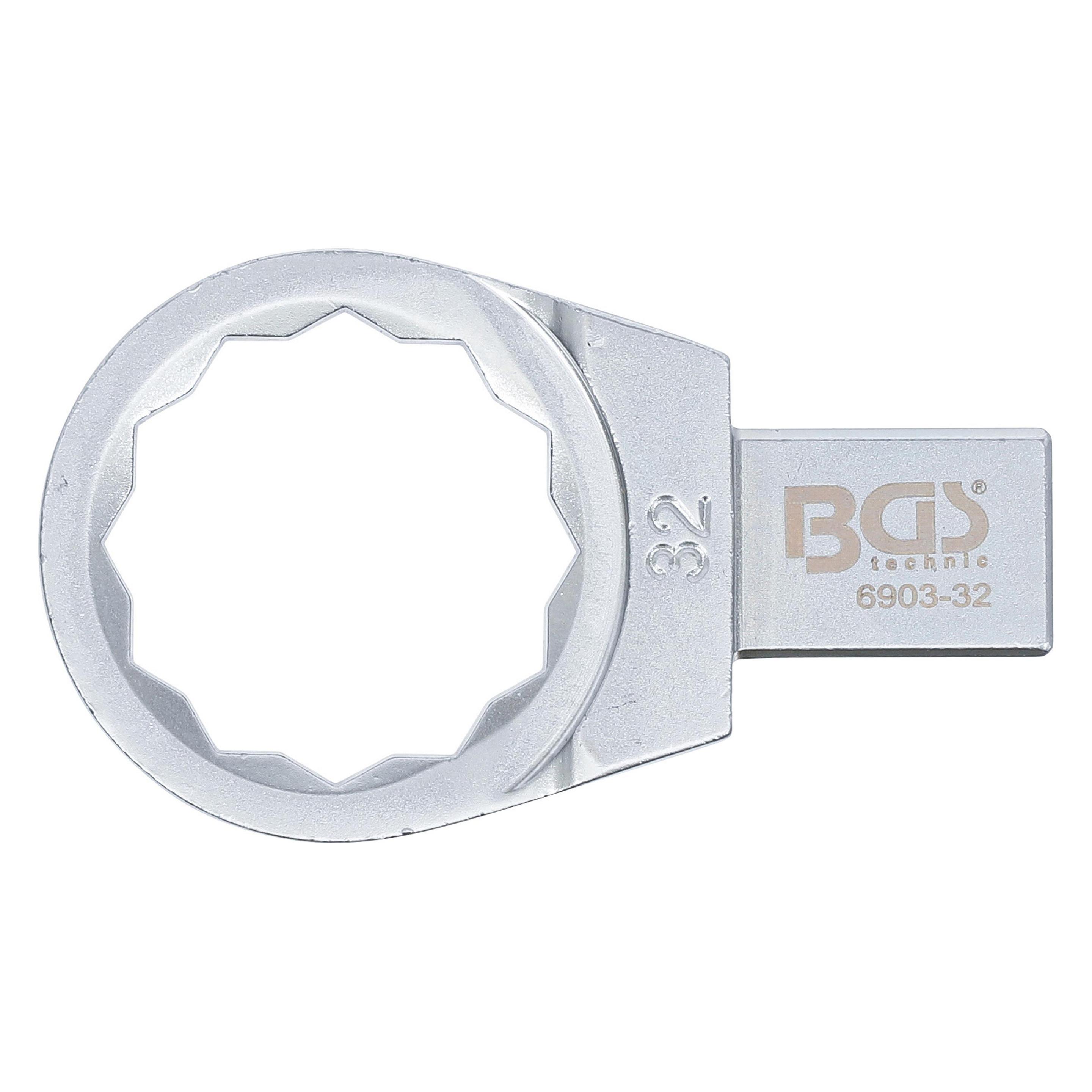 BGS Einsteck-Ringschlüssel 32 mm Aufnahme 14 x 18 mm (32 mm) (6903-32)