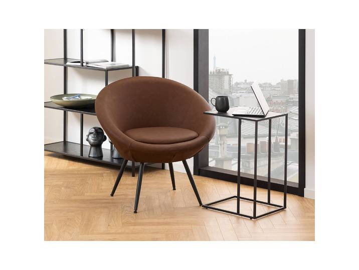 Beistelltisch Zap 43 x 63 x 35cm Schwarz