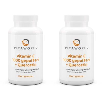 Vitamin C 1000 gepuffert+Quercetin Tabletten 2x 2x120 St