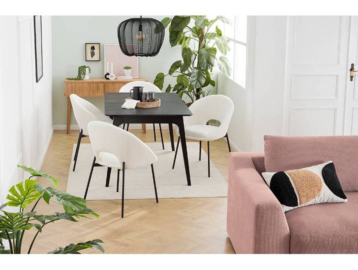 Table HOBO 150 x 75 x 90cm Noir/Noir