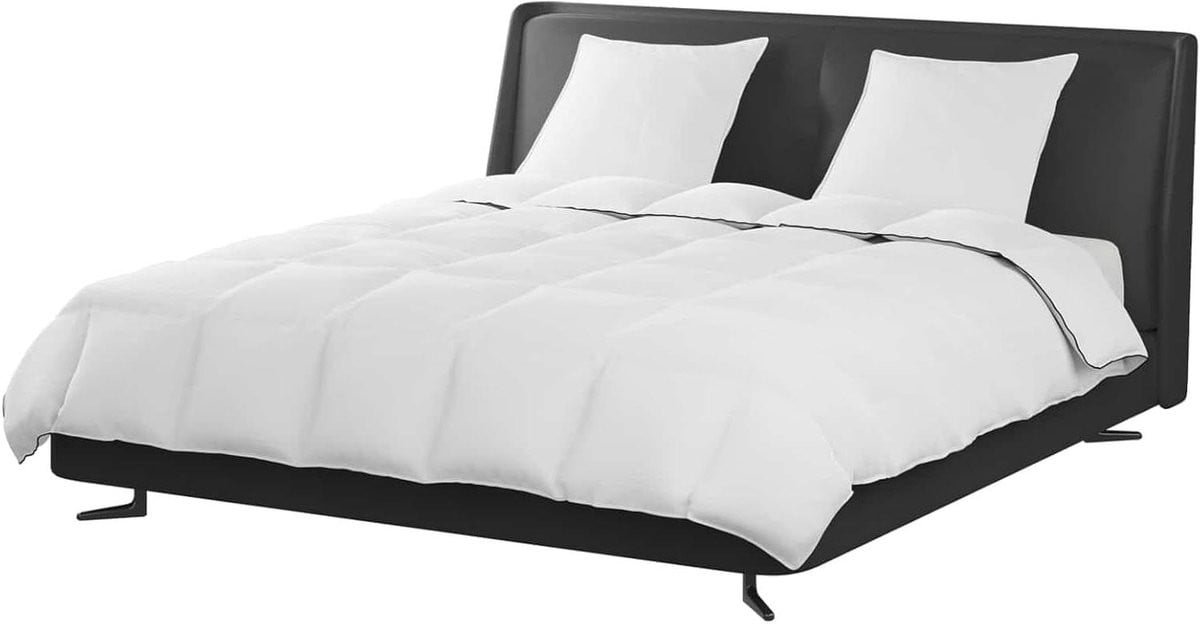 Winter Dekbed Set met Dons Dekbed en Kussens - Wit - 200 x 240 cm