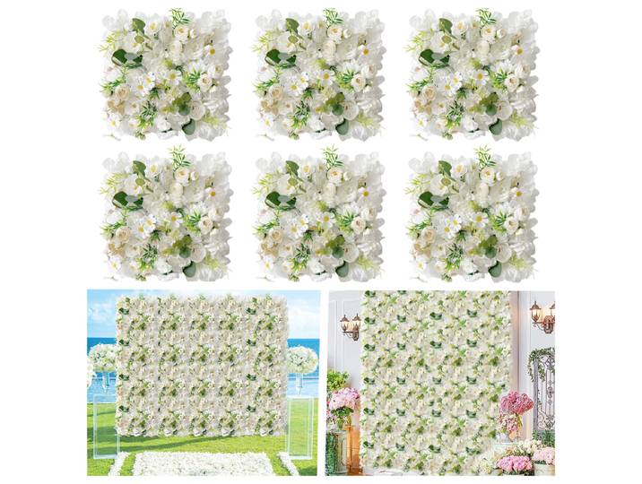 Panneaux Muraux de Roses Artificielles 3D, Toile de Fond pour Patients de Mariage, ixPréChristophe, Décor de Photographie, 6 Pièces
