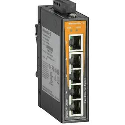 Weidmüller WEI IE-SW-EL05-5TX Netzwerk Switch unmanaged Fast Ethernet Anzahl Ports 5x (5 Ports), Netzwerk Switch, Schwarz, Orange