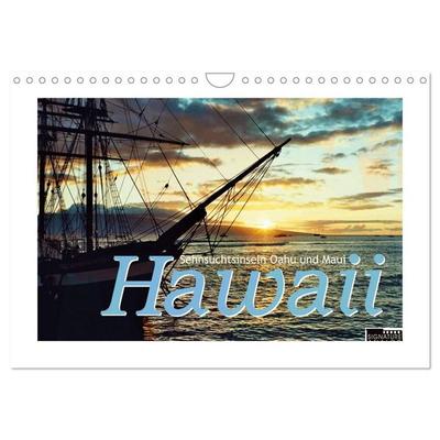 Hawaii - Sehnsuchtsinseln Oahu und Maui (Wandkalender 2027 DIN A4 quer), CALVENDO Monatskalender