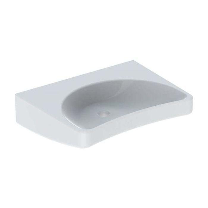 Geberit Waschtisch Paracelsus 64 x 49 cm, ohne Hahnloch, ohne Überlauf, barrierefrei, weiß