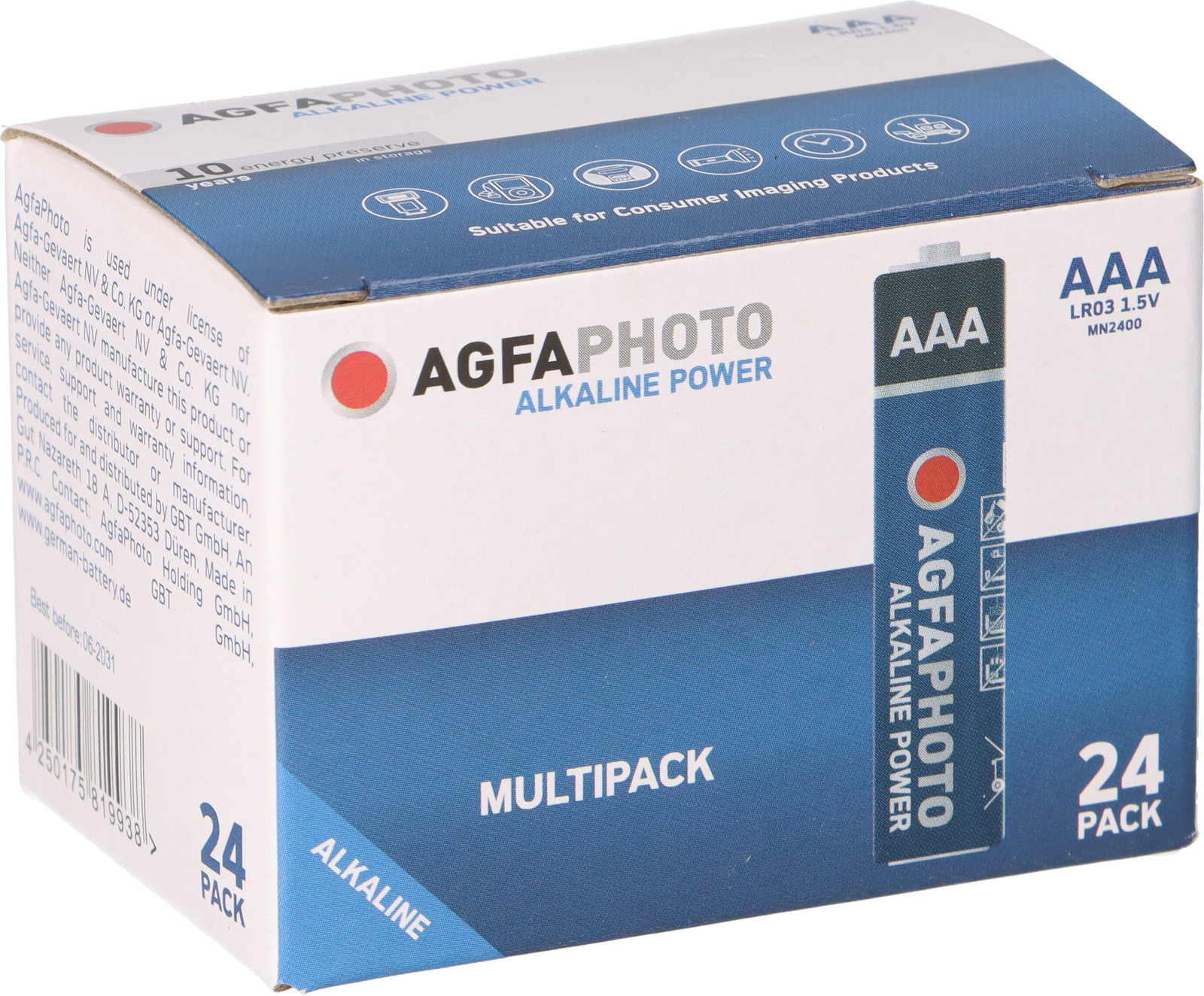 AgfaPhoto Alkaline batterijen Micro AAA LR03 1,5V 24 stuks