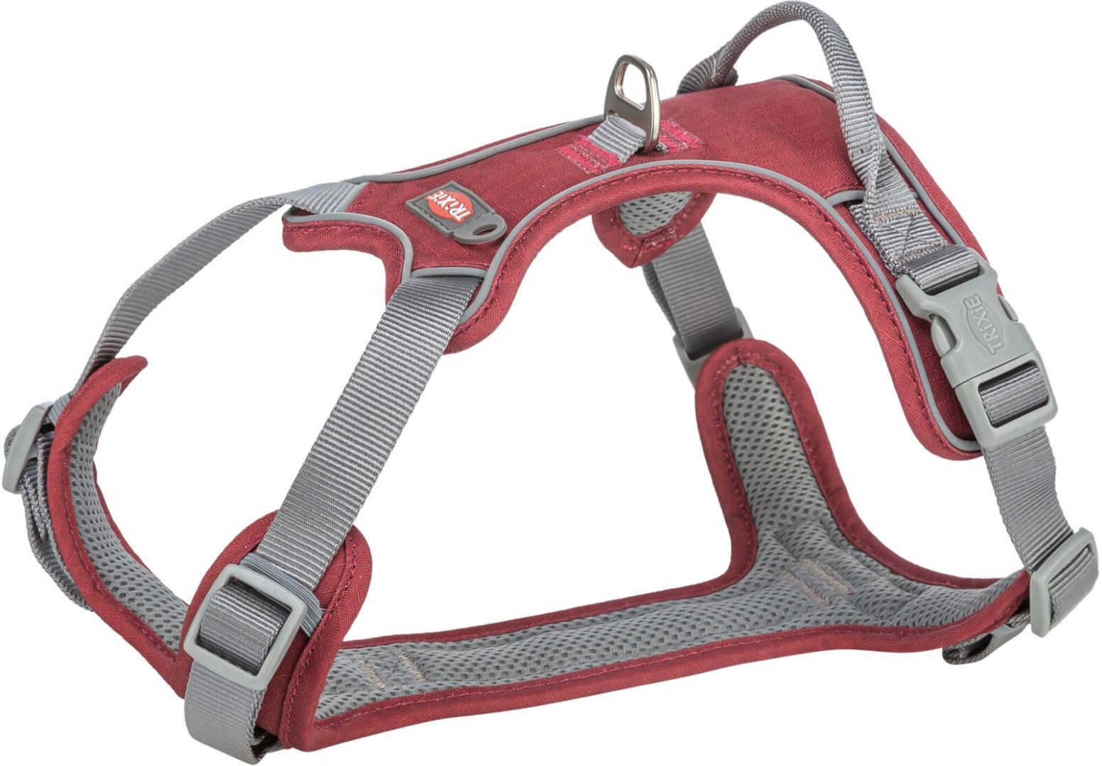 TRIXIE Premium Active Geschirr, 39 - 56 cm / 15 mm, sangria
