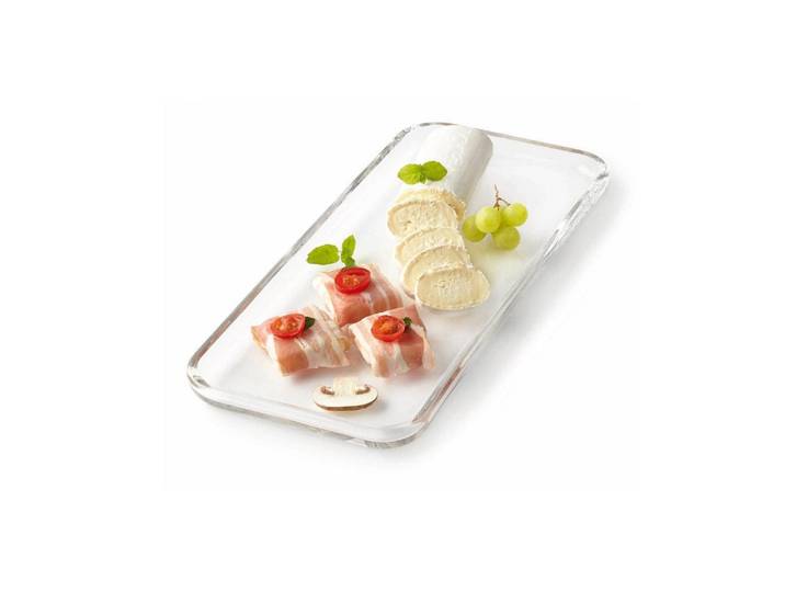 Tortenplatte LEONARDO Cakeplatte Ciao Transparen , transparent, B:16,9cm H:3cm L:34cm, Glas, Servierplatten, Tortenplatte